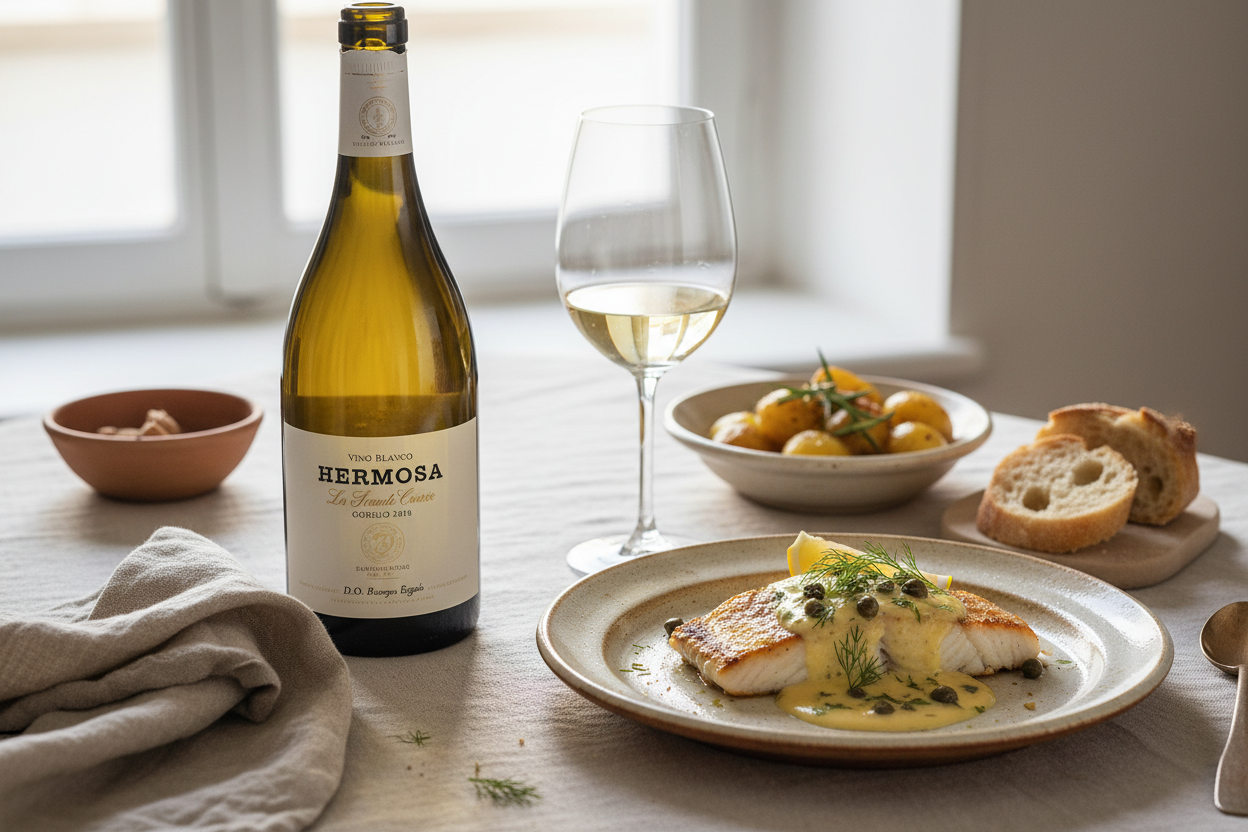 La Grande Cuvée Godello 2018 Bierzo - Bacalao con Salsa de Mantequilla