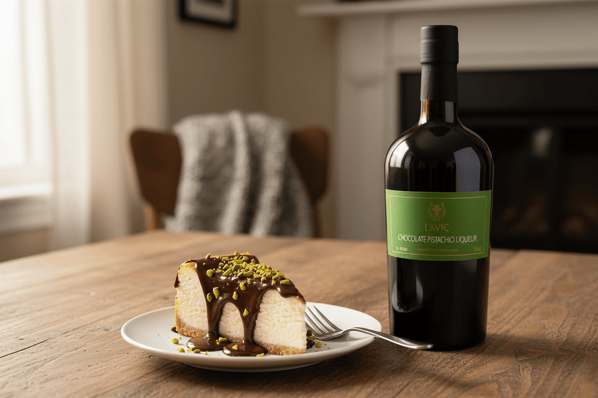 Lavie chocolate pistachio liqueur 750 ml - La Cava