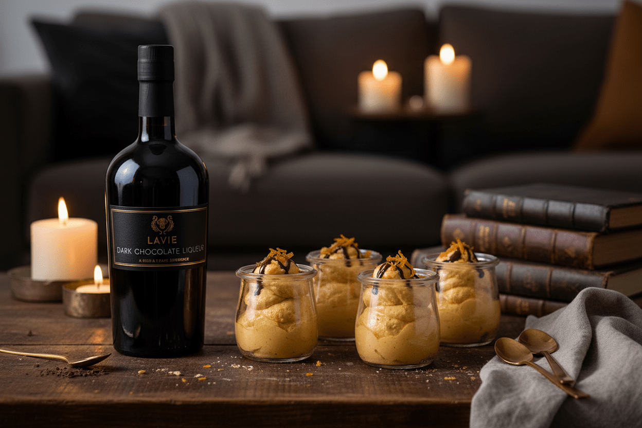 Lavie dark chocolate liqueur 750ml - La Cava