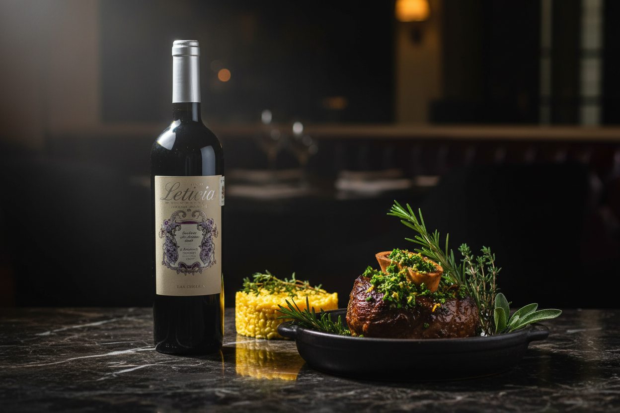 Leticia Cab Sauv con Ossobuco