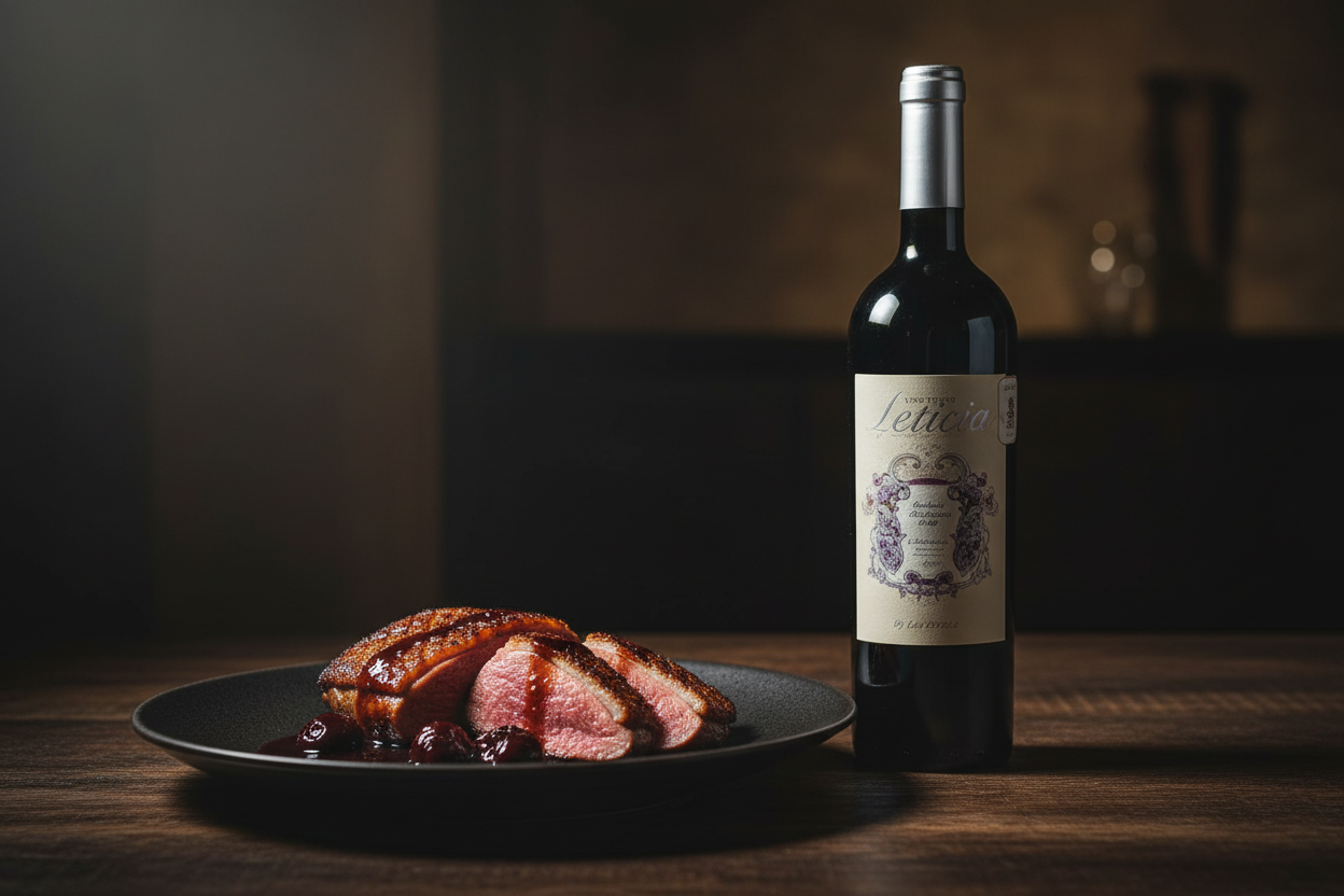 Leticia Cab Sauv con Pato