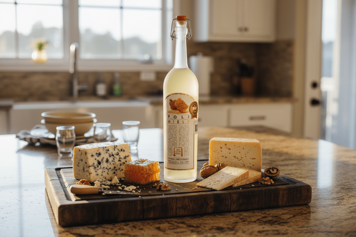 Licor De Grappa Poli Miele Licor Italiano - La Cava