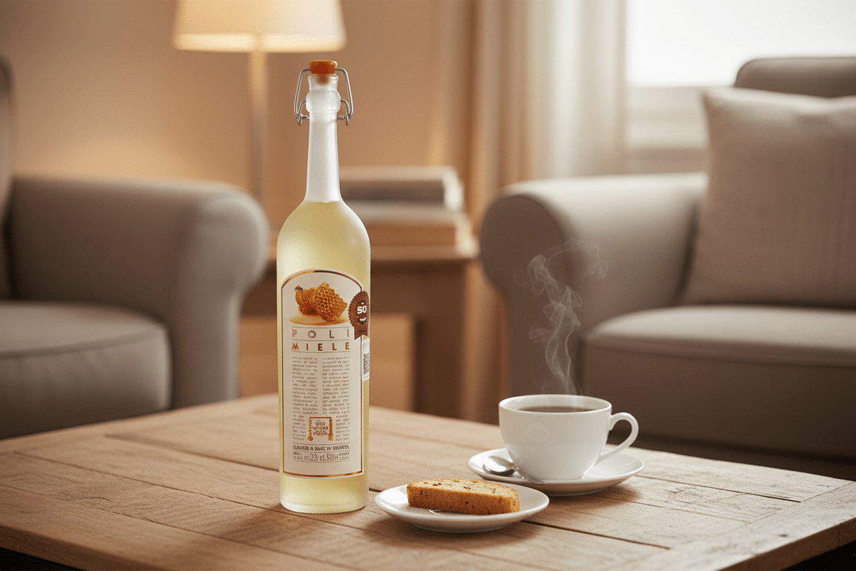 Licor De Grappa Poli Miele Licor Italiano - La Cava