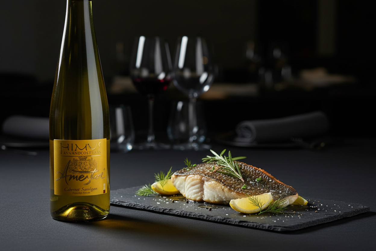Lubina con Txakoli Primus