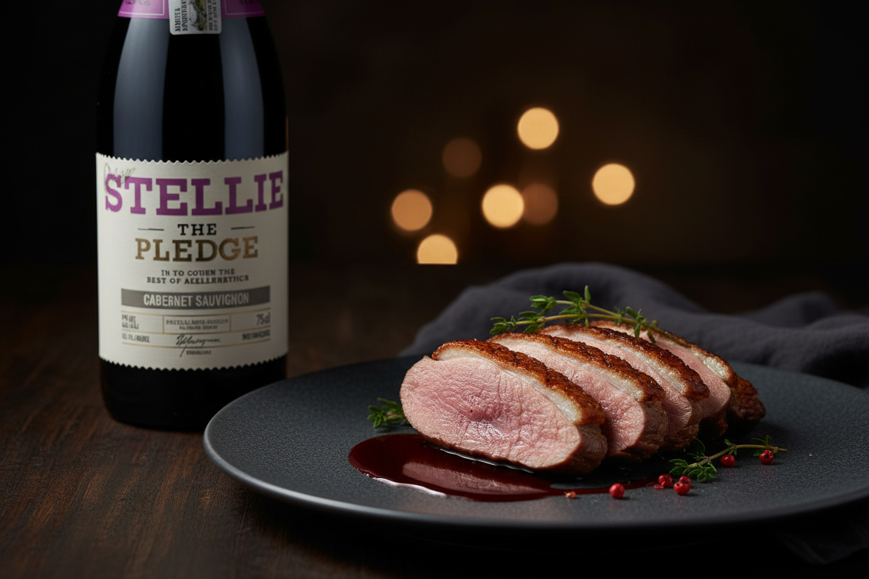 Magret de pato con Stellie The Pledge
