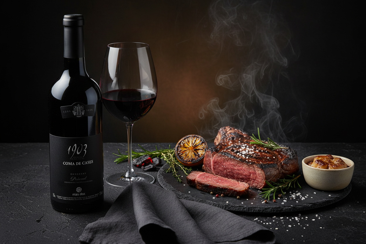 Maridaje 1903 Coma de Cases 2020 Priorat - Carnes Rojas a la Brasa
