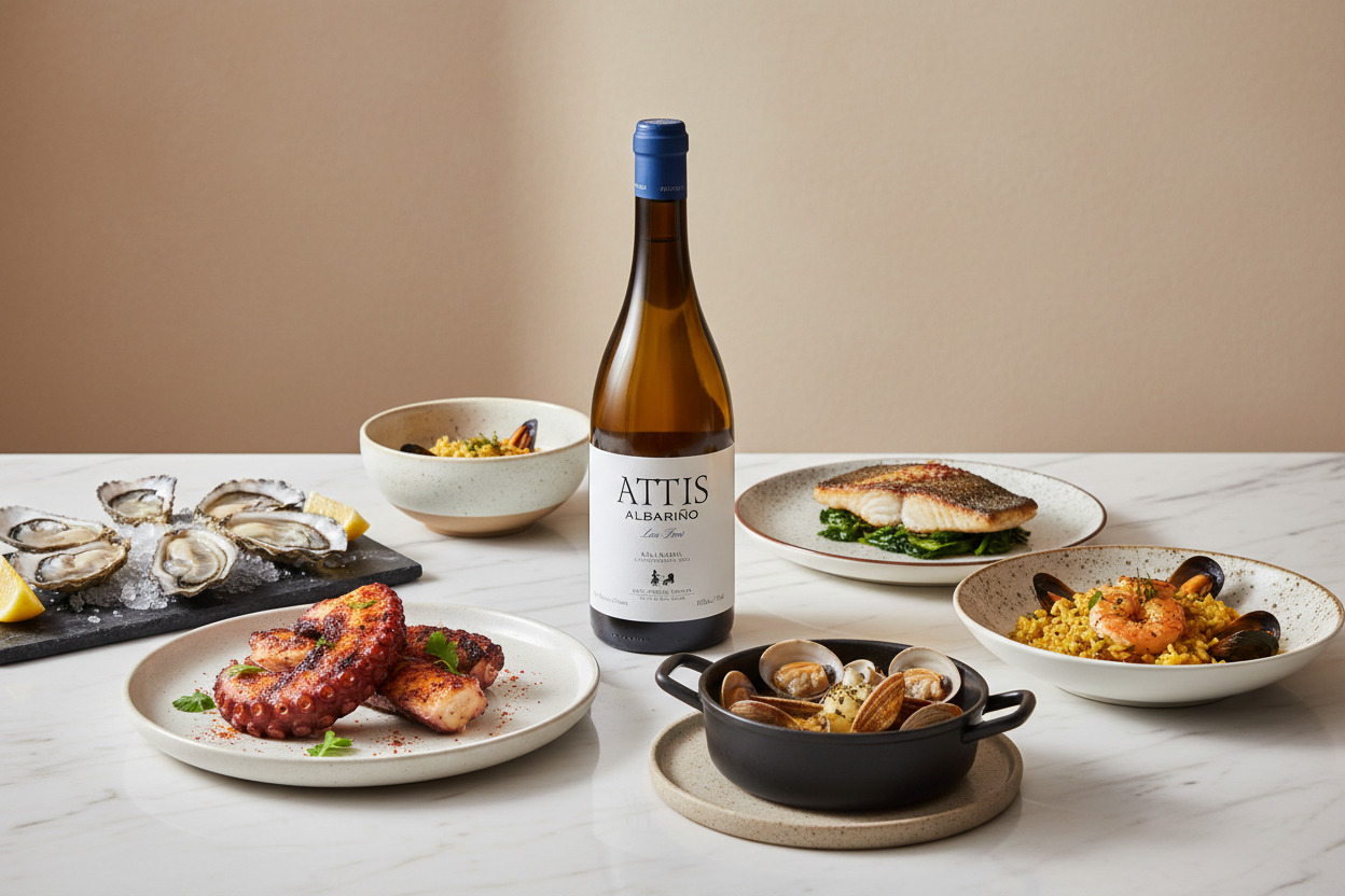 Maridaje Attis Albariño 2023