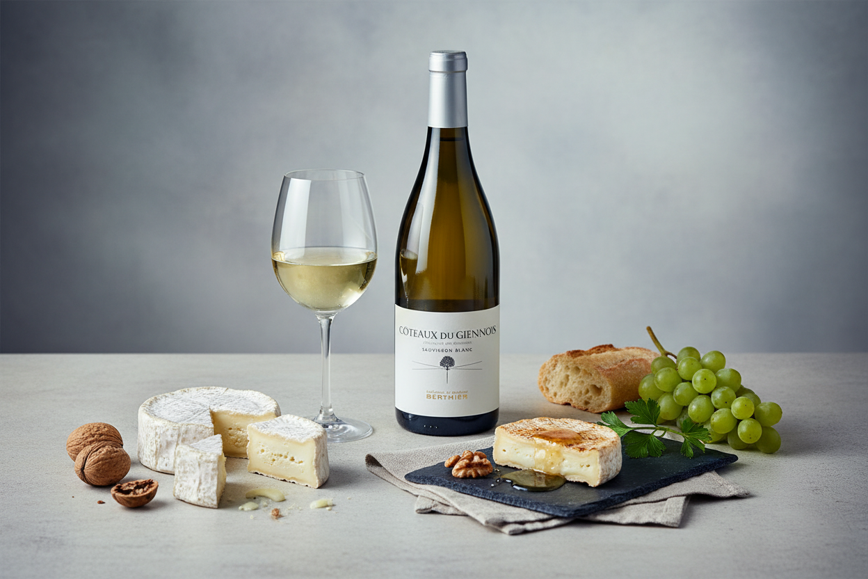 Maridaje Berthier Coteaux du Giennois 2023 - Crottin de Chavignol