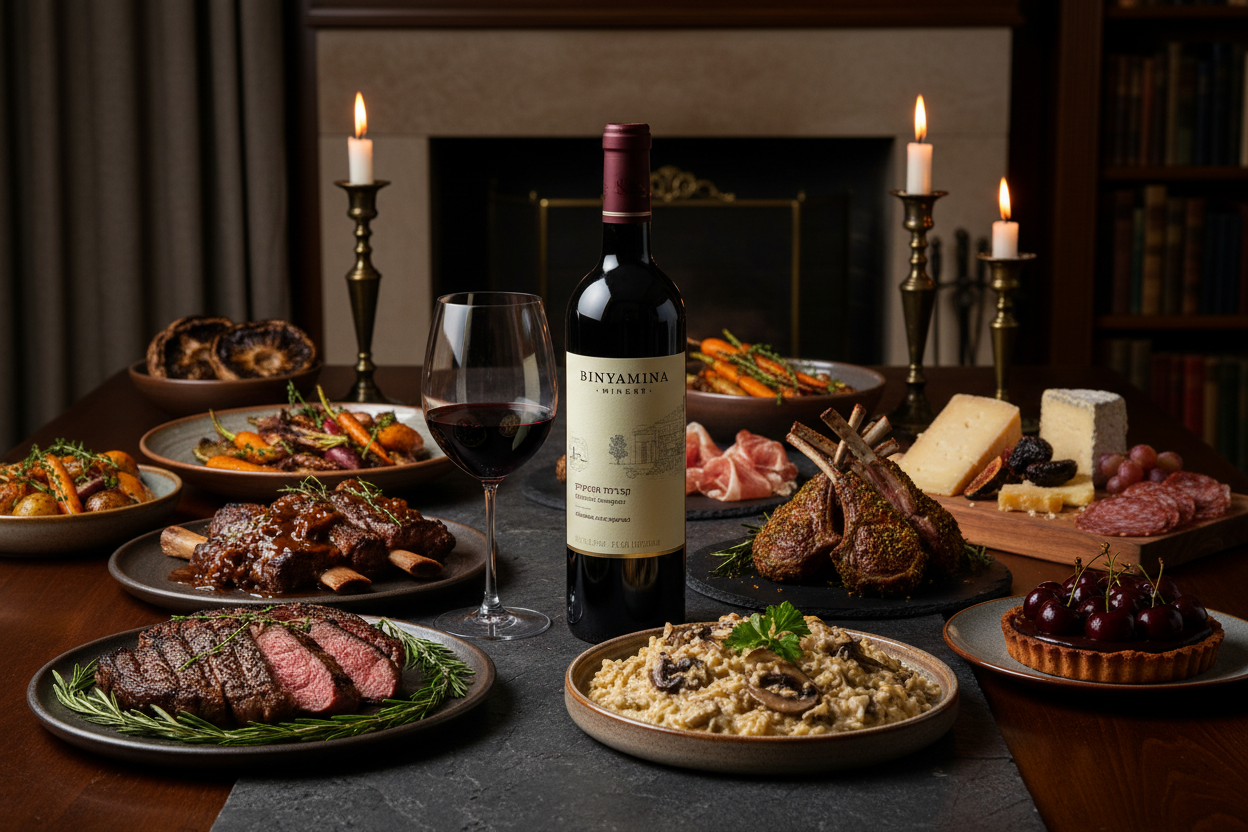 Maridaje Binyamina Moshava Merlot Kosher Israel