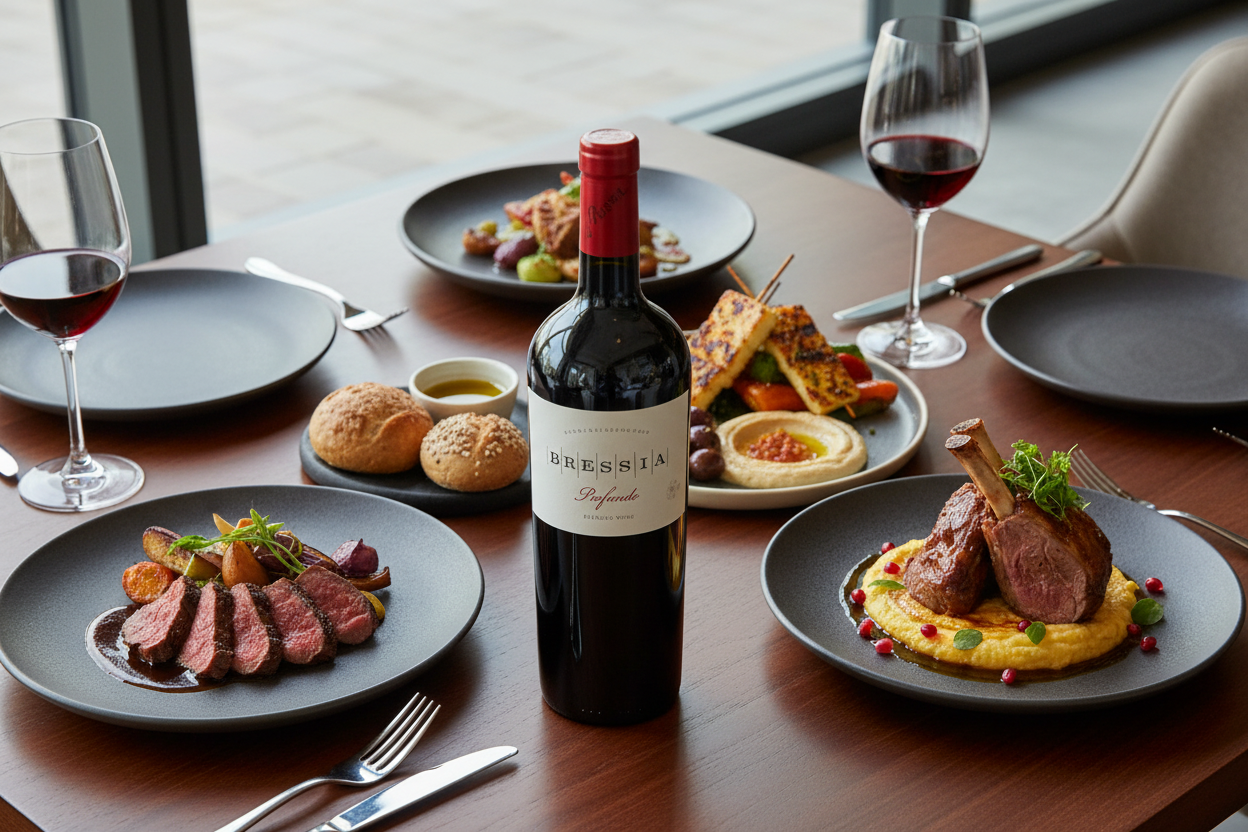 Maridaje Bressia Profundo 2020 con comida internacional