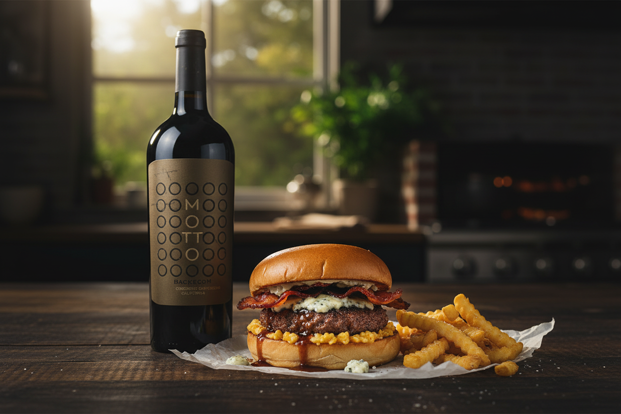 Maridaje Burger Queso Azul
