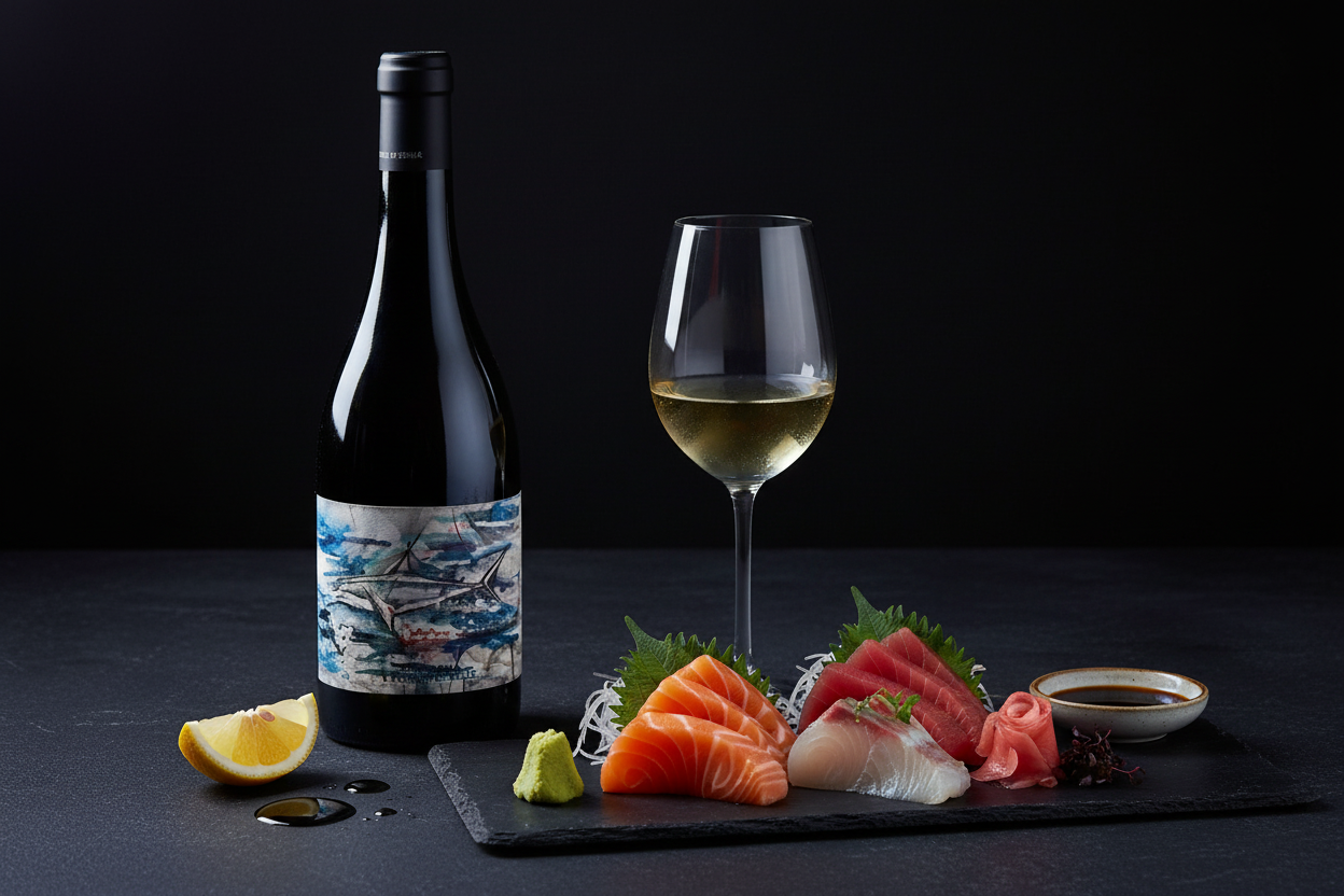 Maridaje Certus Albariño 2021 - Sashimi