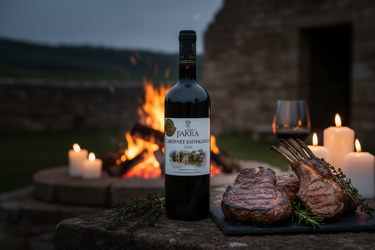 Maridaje Château Fakra × Rib Eye & Cordero