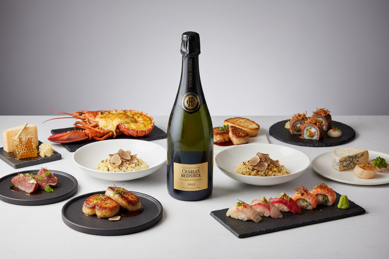 Maridaje Champagne Charles Heidsieck Brut Millésimé 2013