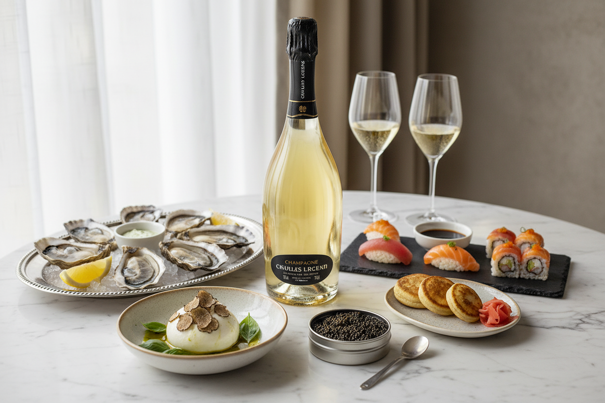 Maridaje Champagne Charles Legend