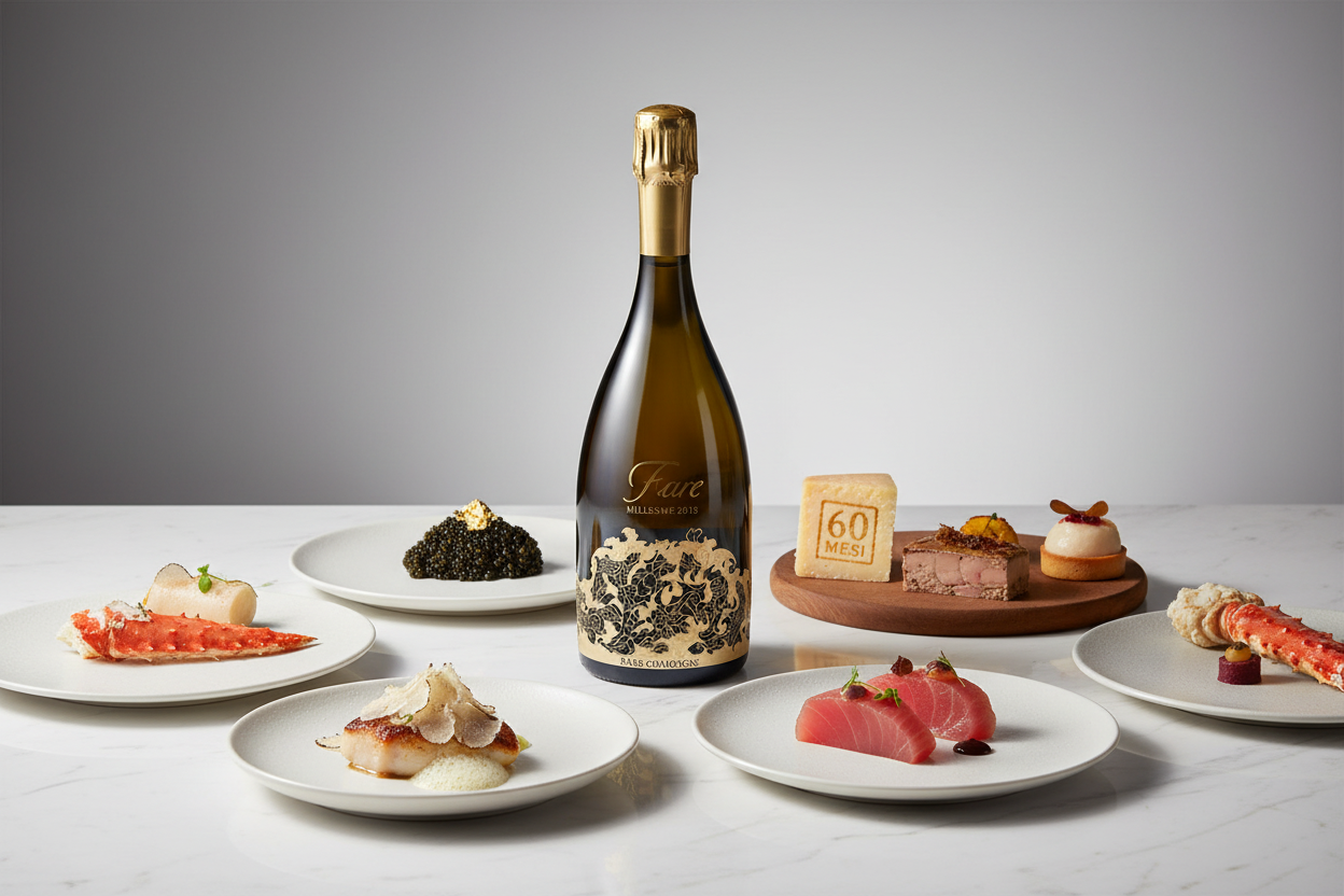 Maridaje Champagne Rare Millésime 2013