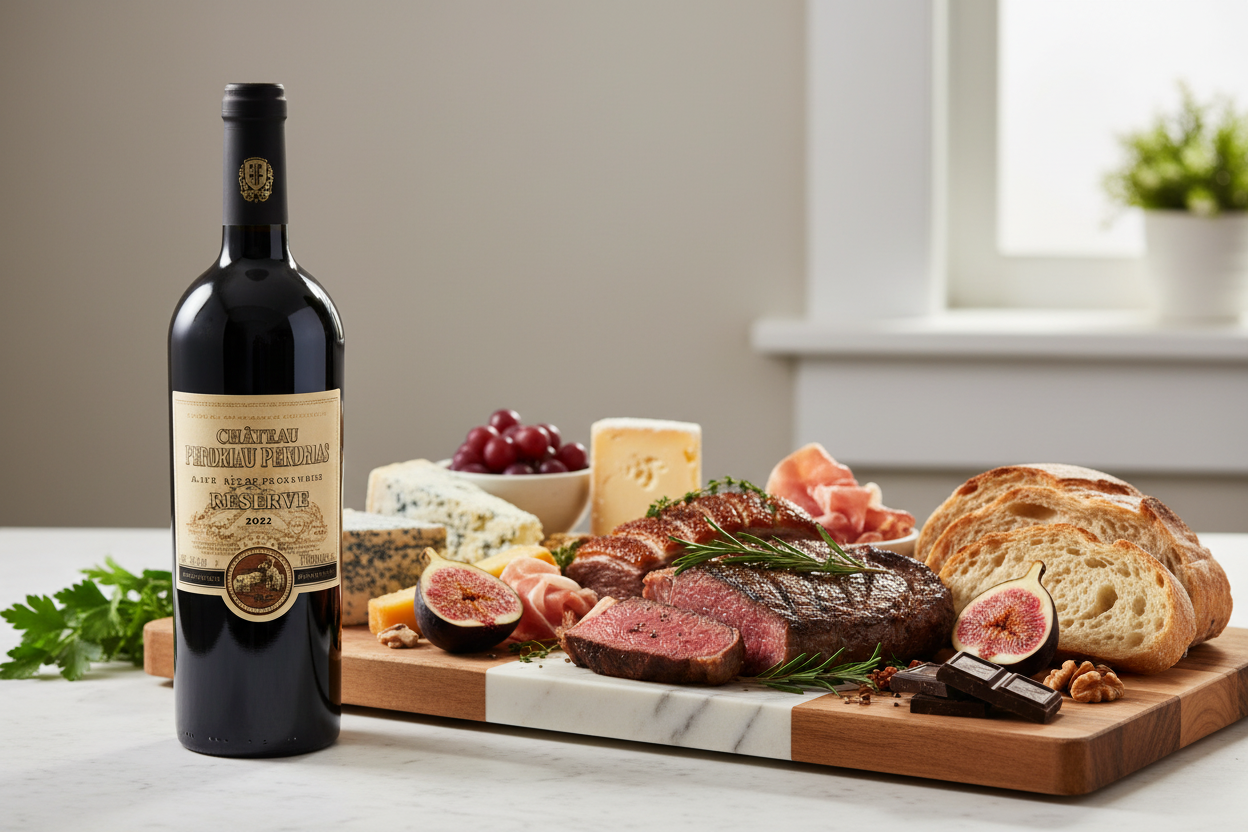 Maridaje Chateau Perdrias Reserve 2022slider_item_HiMBLA