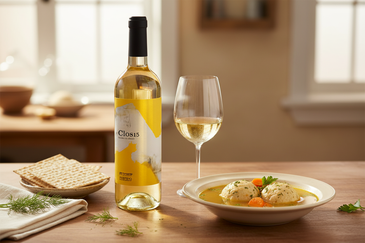 Maridaje Clos 15 Kosher Mevushal - Matzah Ball Soup