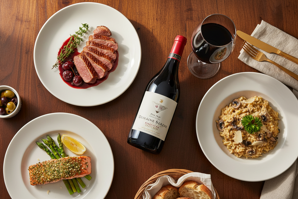 Maridaje Domaine Serene Evenstad Reserve Pinot Noir