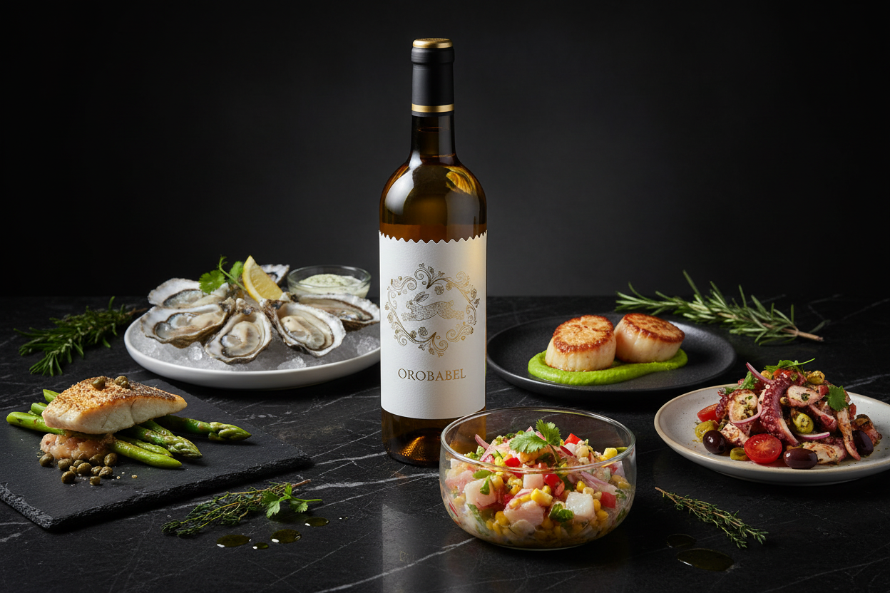 Maridaje HTML Vino Blanco Verdejo 2024