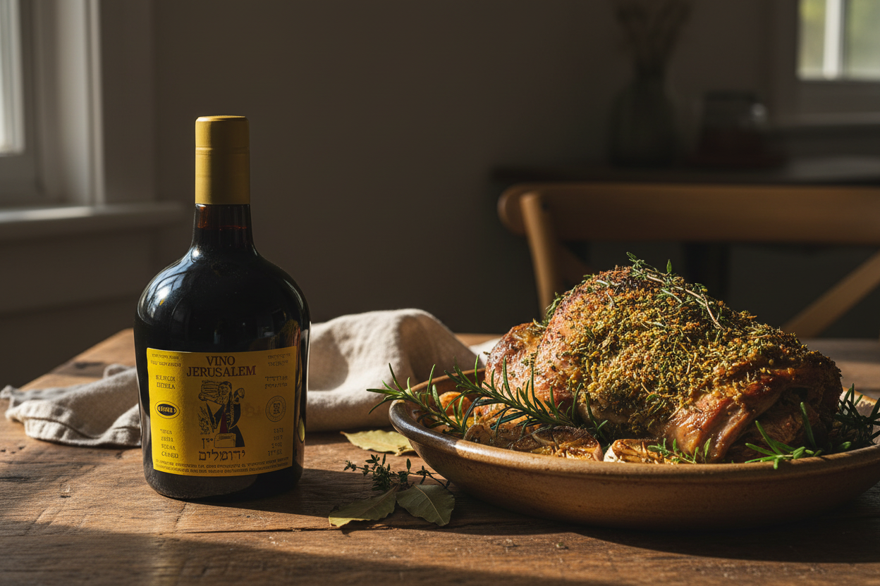Maridaje Jerusalem Kosher Mevushal 750ml con Cordero Asadoslider_item_HiMBLA