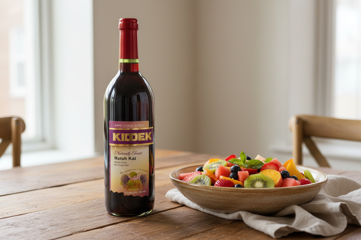 Maridaje Kedem Matuk Kal 4.5% con Ensalada de Frutas
