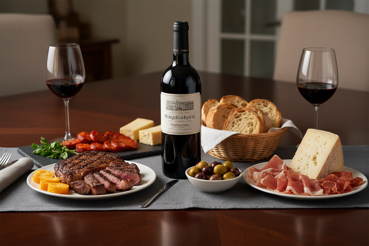 Maridaje Marqués de Riscal Joven con comida internacional