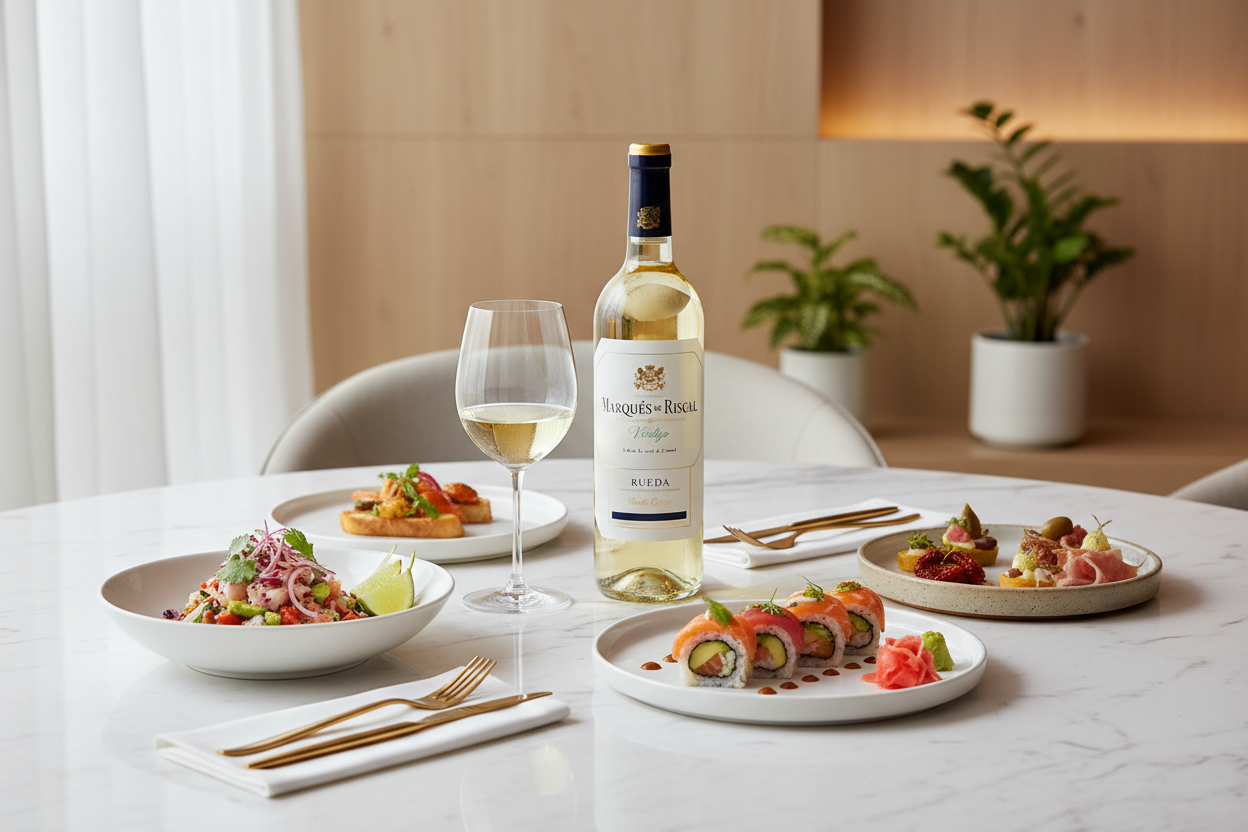 Maridaje Marqués de Riscal Verdejoslider_item_HiMBLA