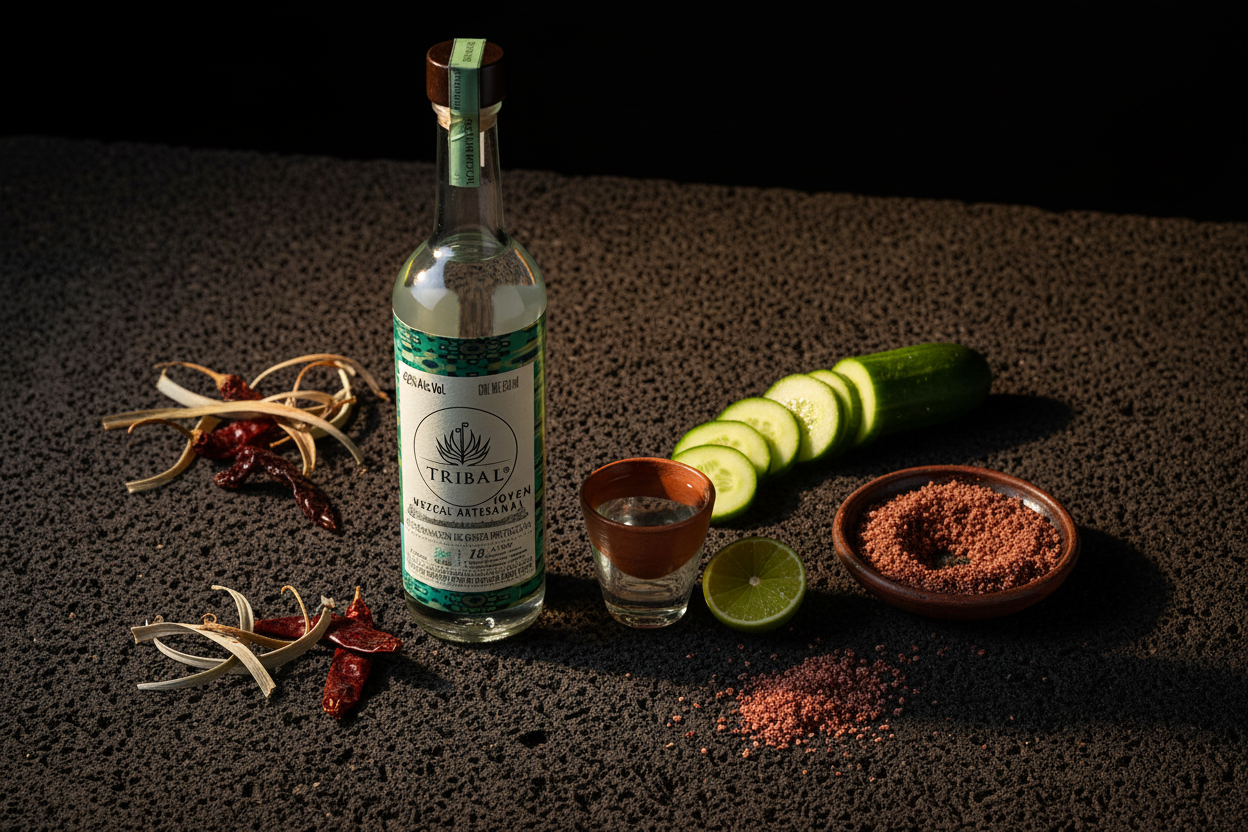 Maridaje Mezcal Tribal Ensamble 302 250ml - Pepino & Sal de Gusano