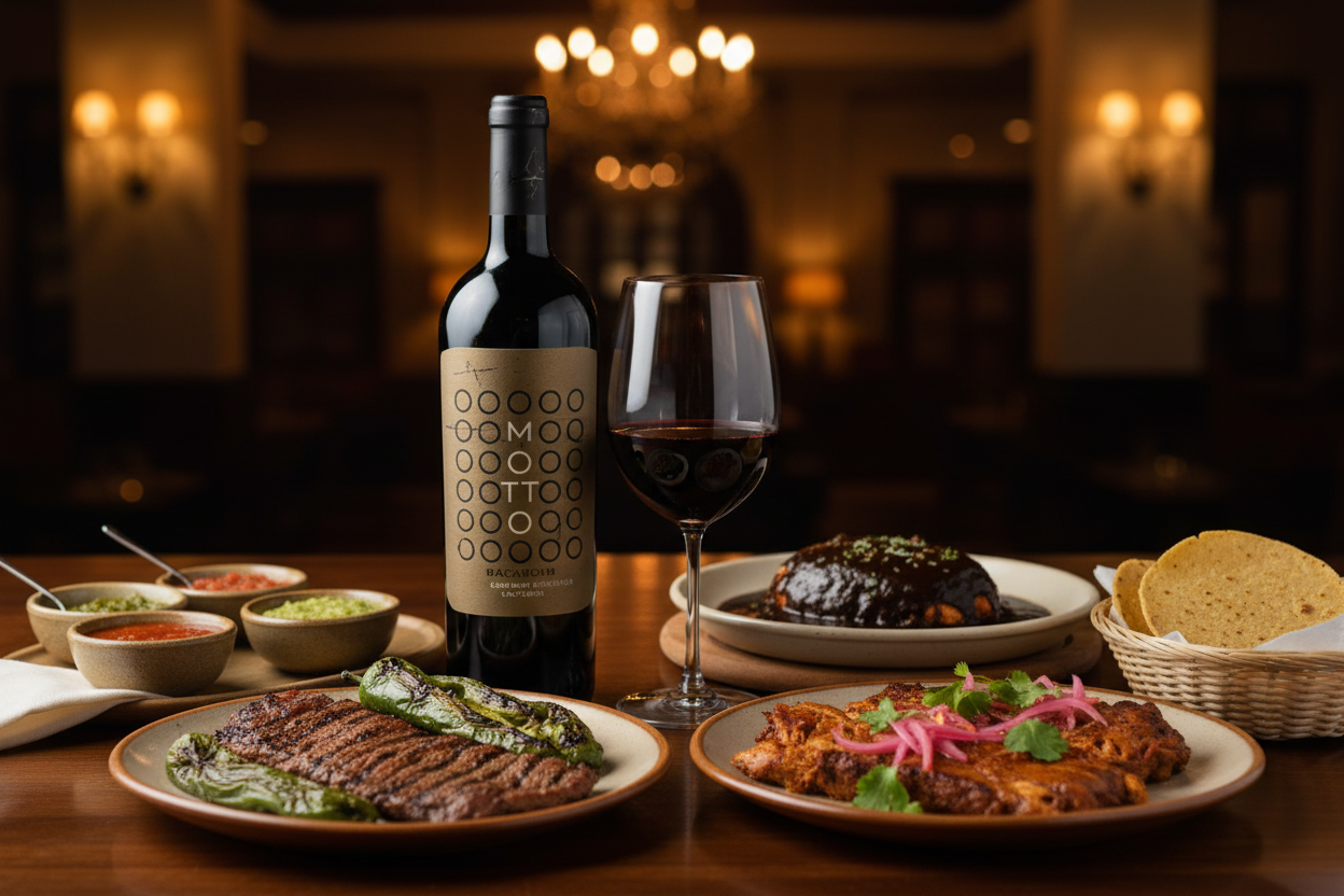 Maridaje comida mexicana Motto Backbone Cabernet Sauvignon