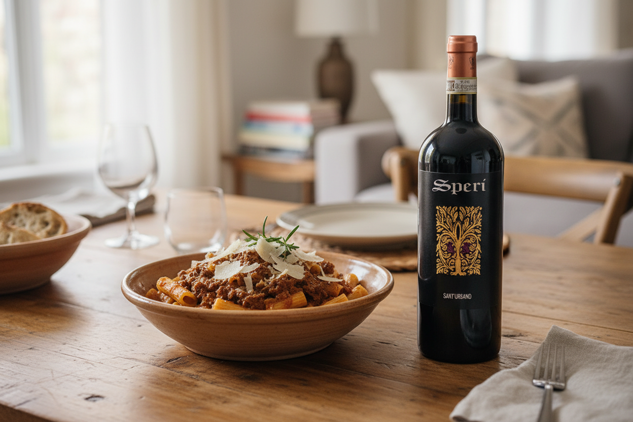 Maridaje - Pasta con Ragú de Cordero