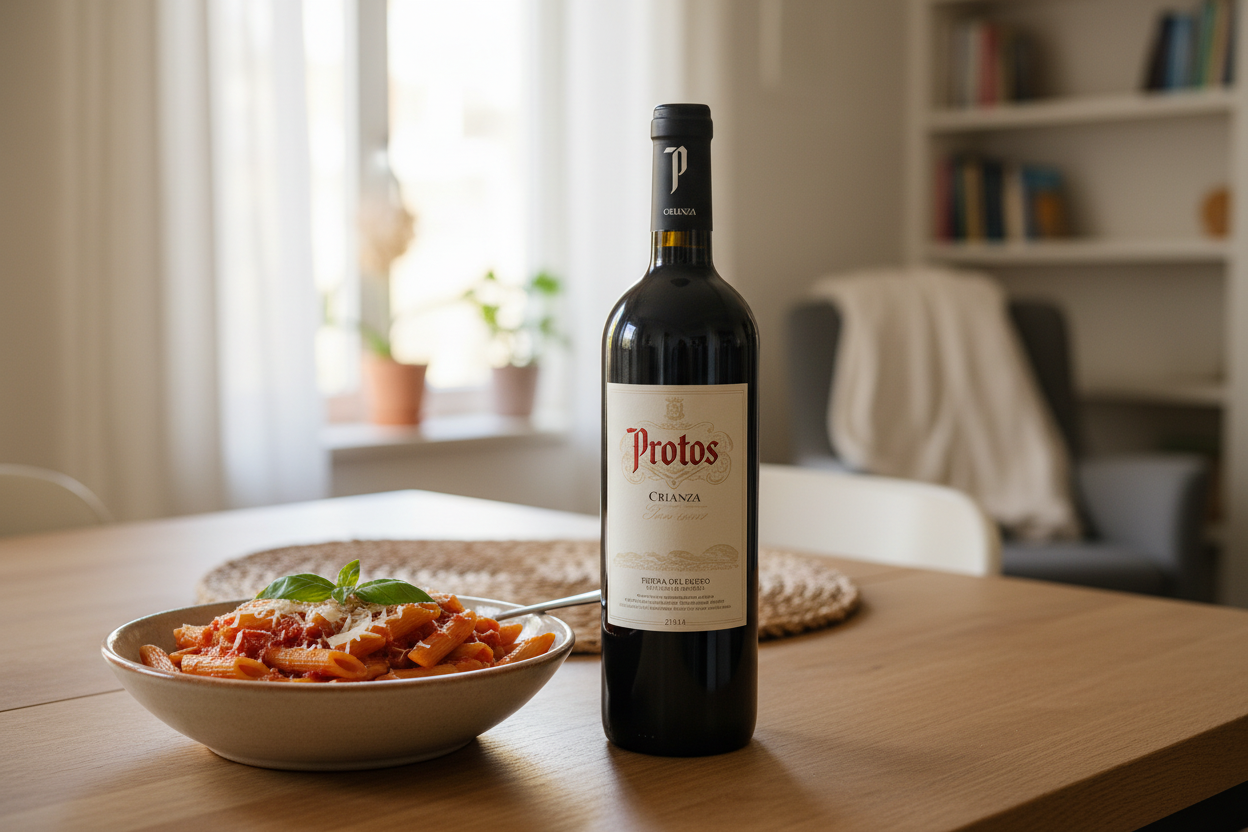 Maridaje - Protos Clarete Pastas