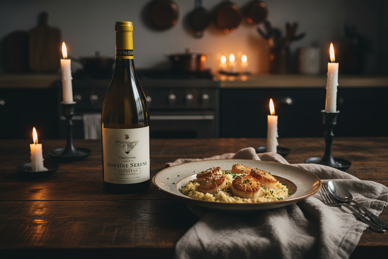 Maridaje Risotto Vieiras