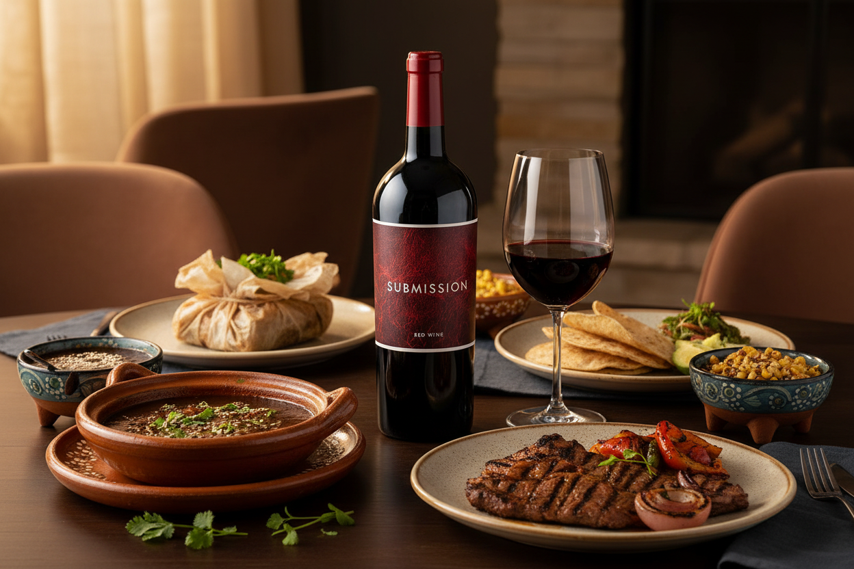 Maridaje comida mexicana Submission Cabernet Sauvignon Red Blend