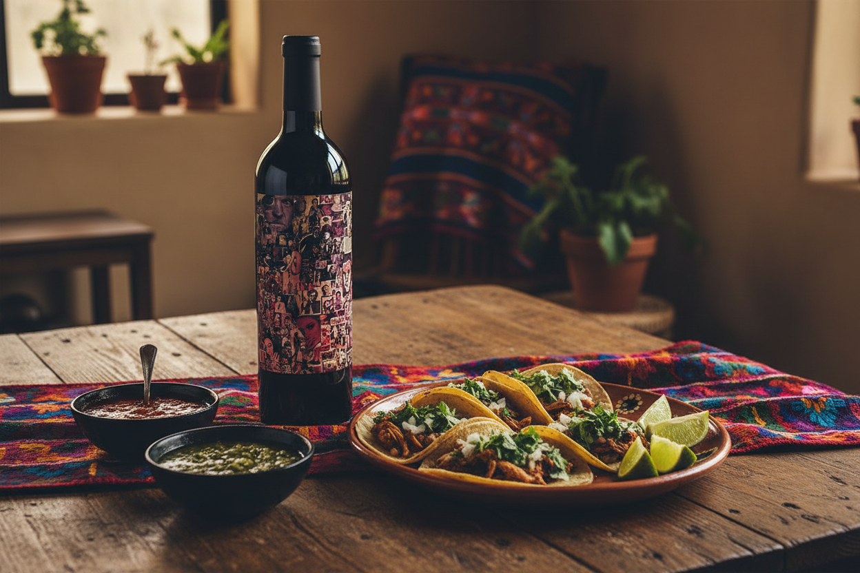 Maridaje tacos de carnitas