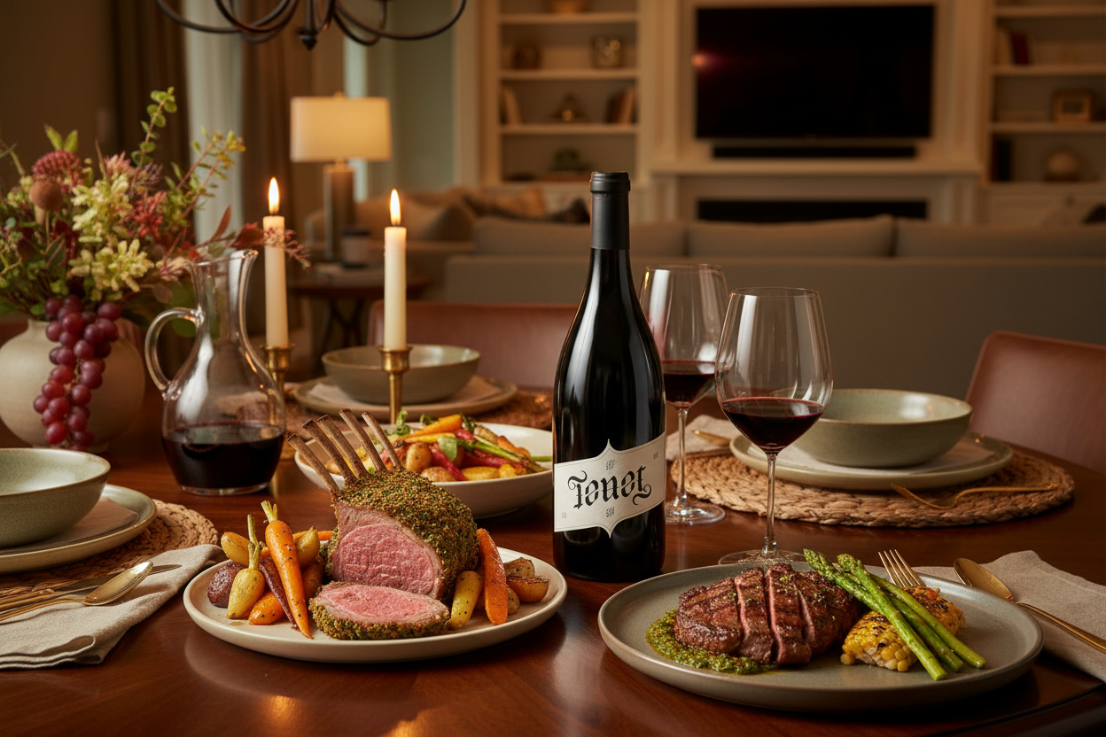 Maridaje Tenet GSM con comida californiana