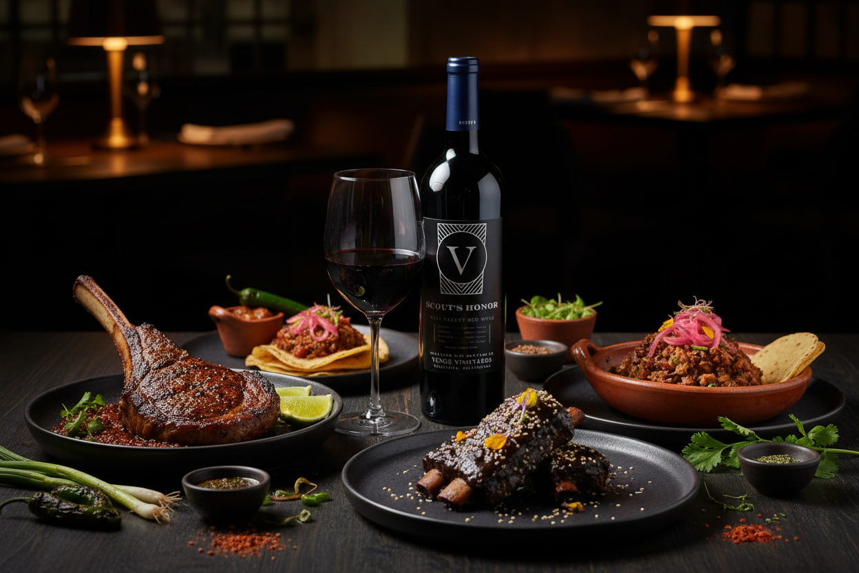 Maridaje comida mexicana Venge Vineyards Bone Ash Cabernet Sauvignon