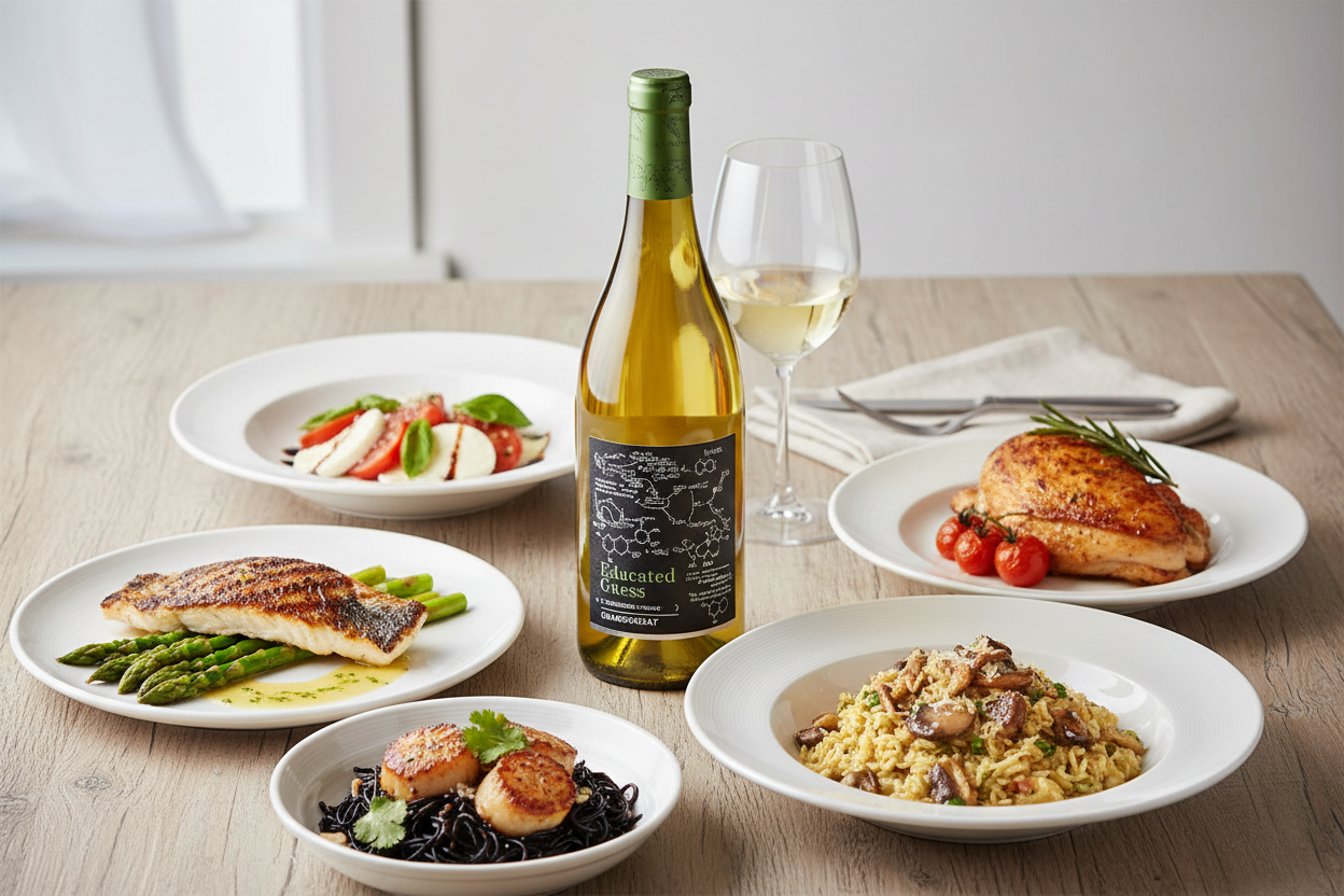 Maridaje Vino Blanco Educated Guess Chardonnay Sonoma