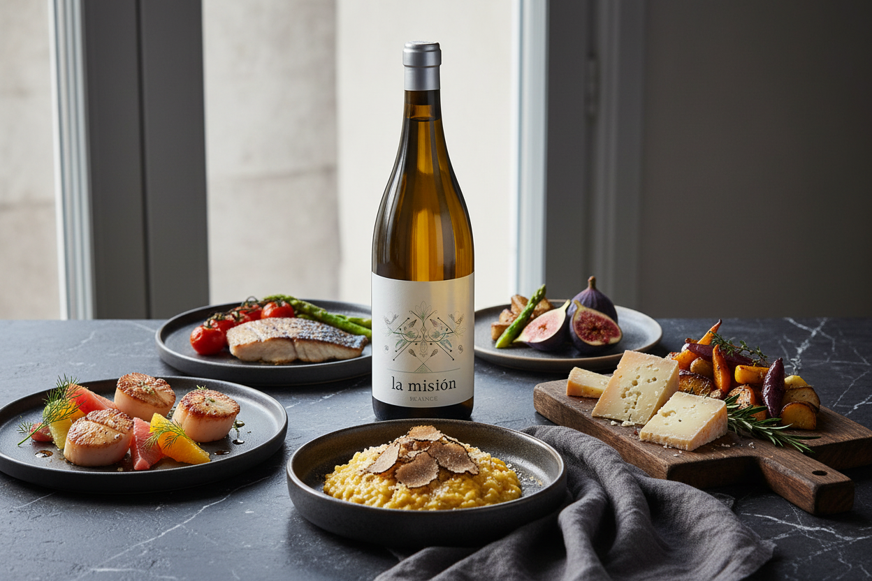 Maridaje Vino Blanco La Misión 2022
