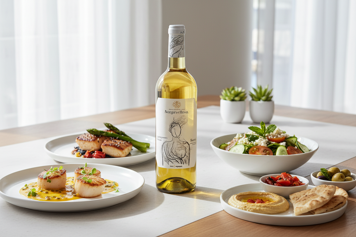 Maridaje Vino Blanco Sauvignon Blanc Orgánico