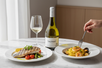 Maridaje Vino Blanco Tabali Talinay Chardonnay 2023