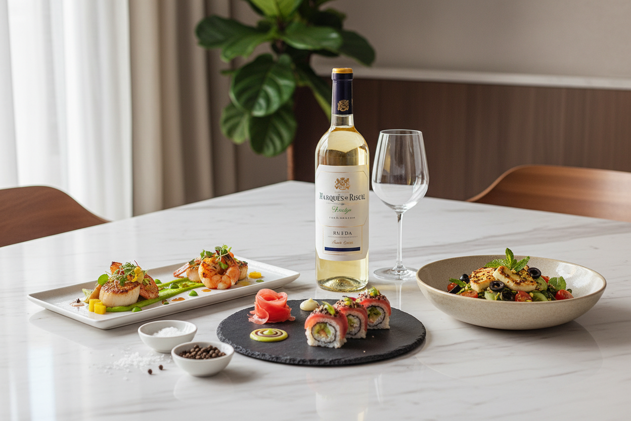 Maridaje Vino Blanco Verdejo de Autor