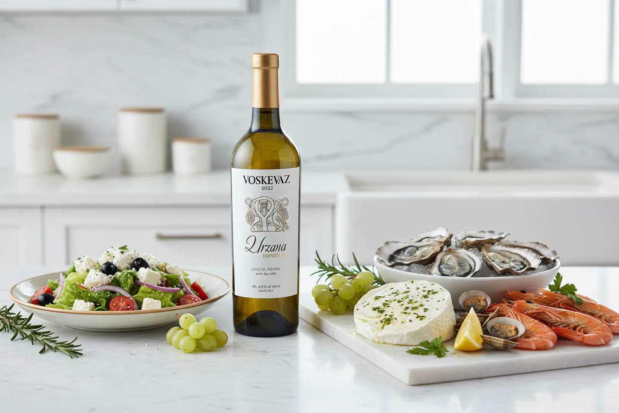 Maridaje Vino Blanco Voskevaz