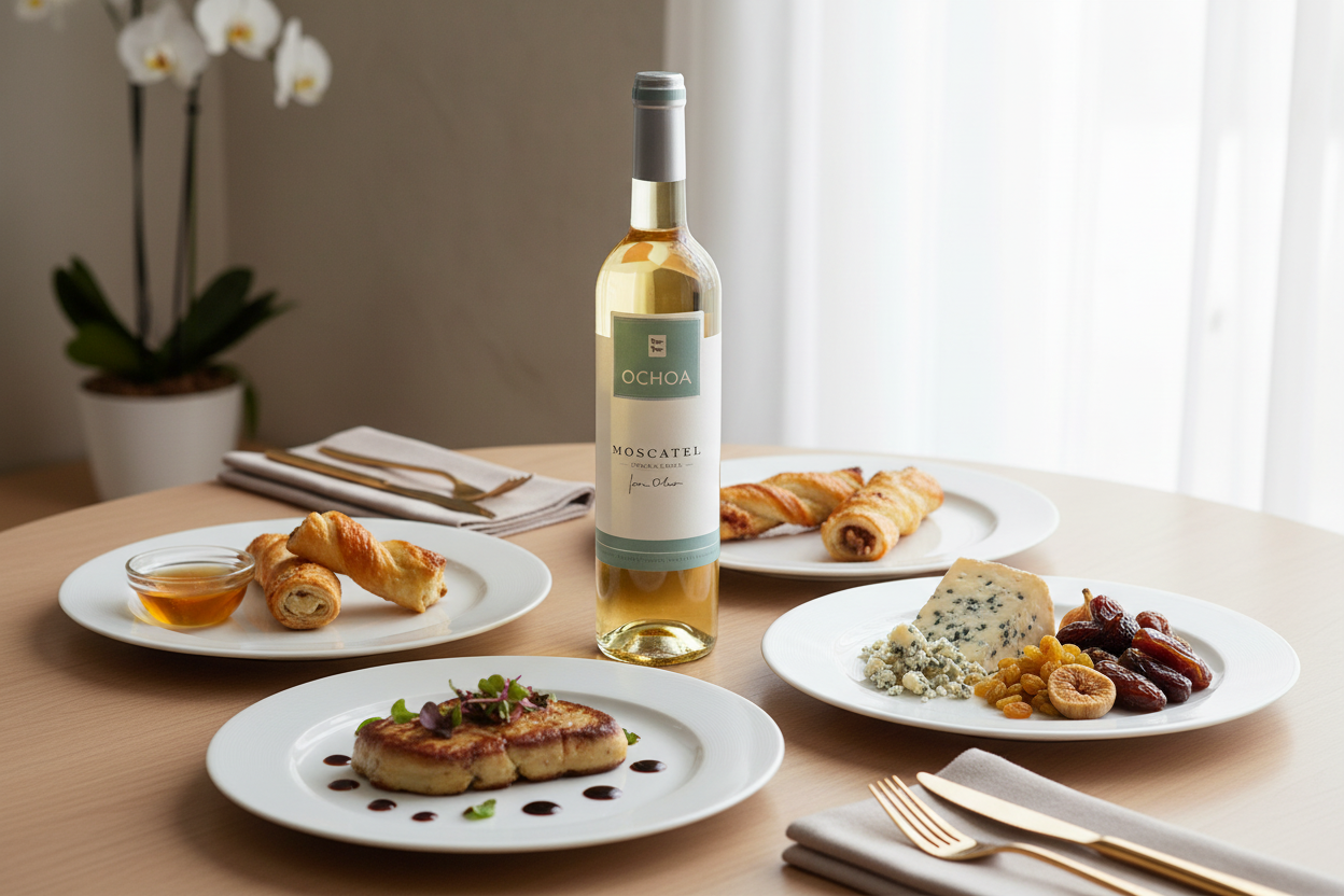 Maridaje Vino Dulce Moscatel de Navarra