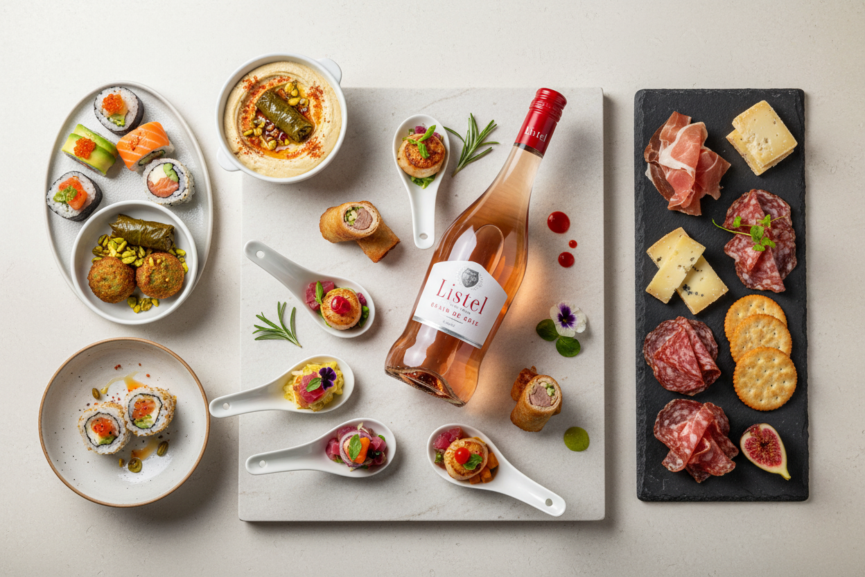 Maridaje Vino Rosado Listel Grain de Grisslider_item_HiMBLA