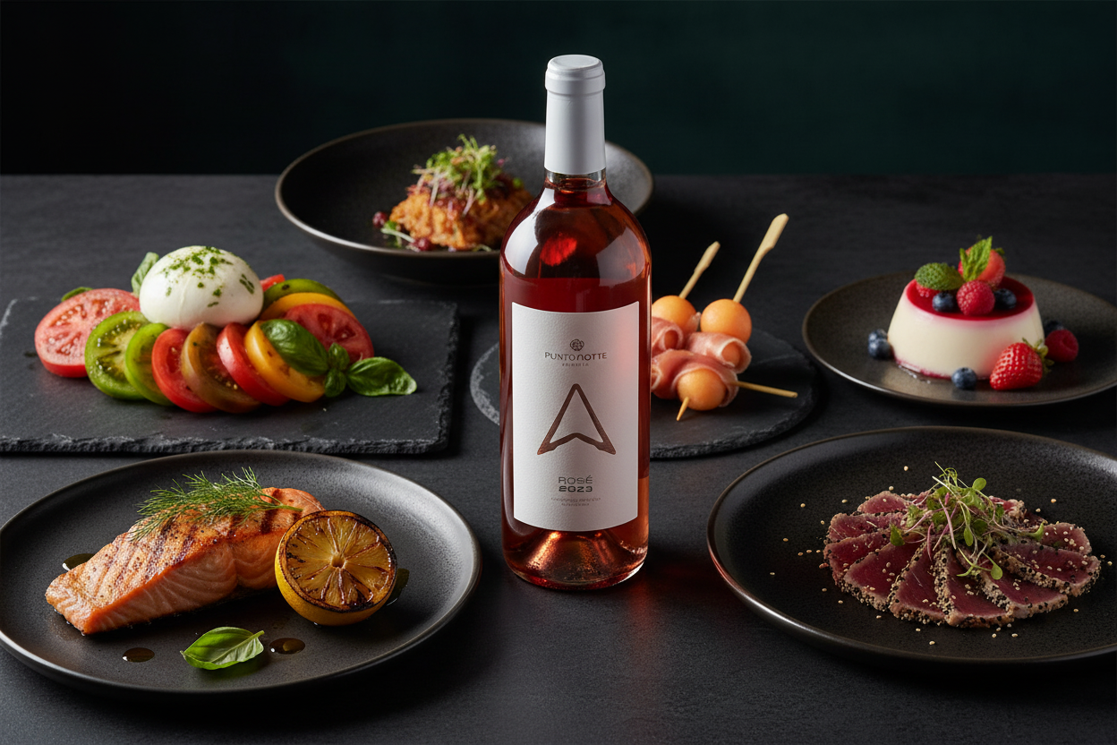 Maridaje Vino Rosado Punto Norte