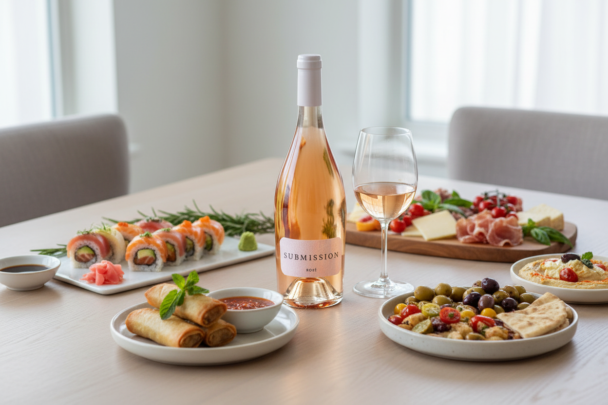 Maridaje Vino Rosado Submission Rose 689 California