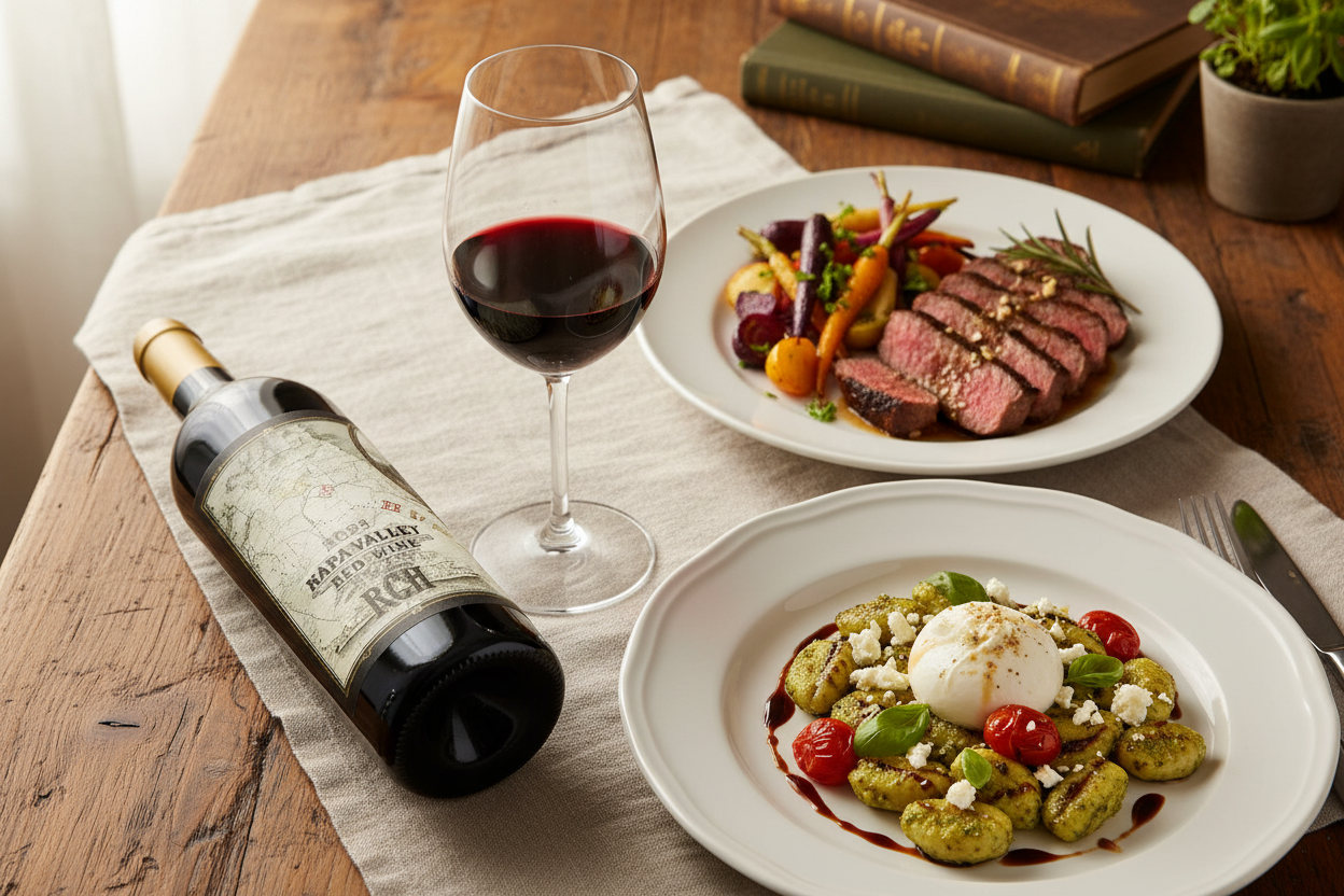 Maridaje Vino Tinto Carne Humana Red Blend Napa Valley