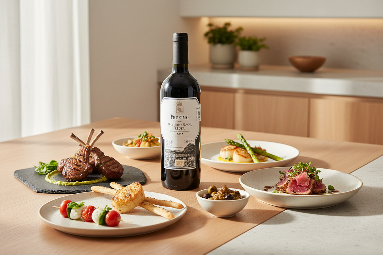 Maridaje Vino Tinto Marqués de Riscal