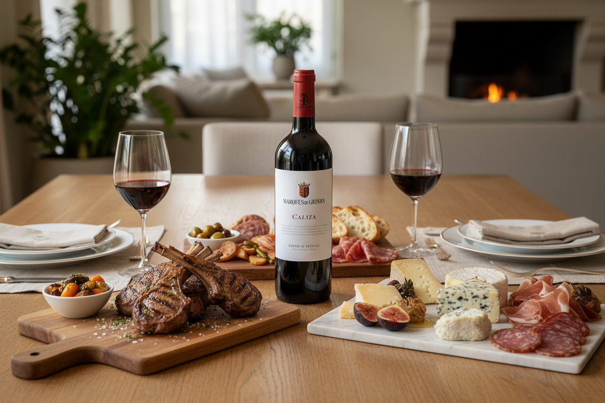Maridaje Vino Tinto Marques de Griñon Calizaslider_item_HiMBLA